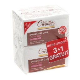 ROGE CAVAILLES SAV LAIT DE ROSE 250G PACK/4