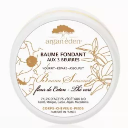ARGAN EDEN BAUME FONDANT AUX 3 BEURRES THE/COTON 100ML