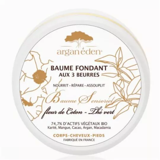 ARGAN EDEN BAUME FONDANT AUX 3 BEURRES THE/COTON 100ML