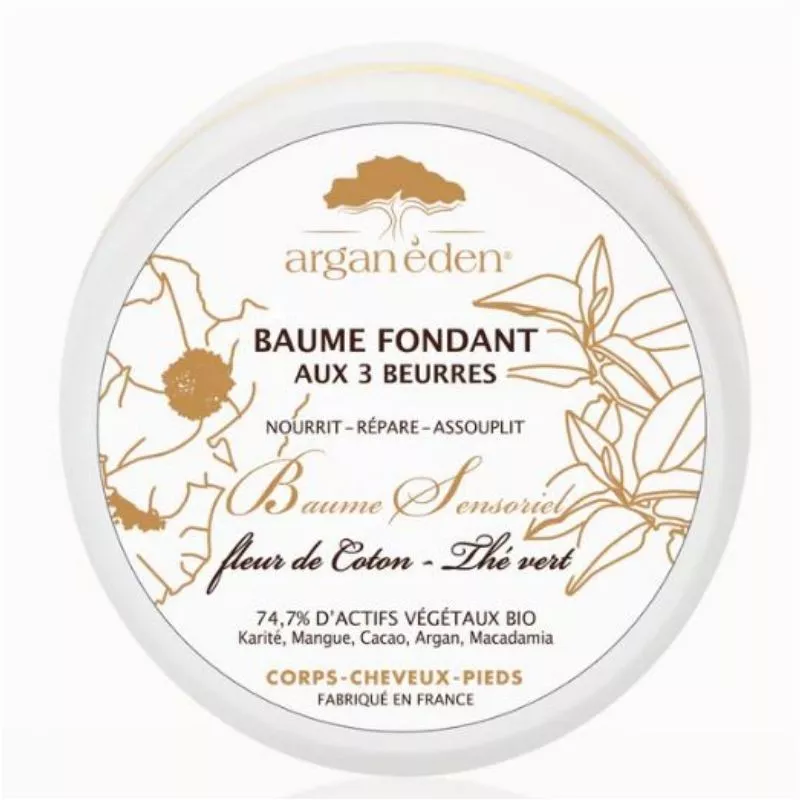 ARGAN EDEN BAUME FONDANT AUX 3 BEURRES THE/COTON 100ML