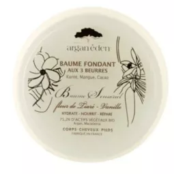 ARGAN EDEN BAUME FONDANT AUX 3 BEURRES VANILLE/TIARE 100ML