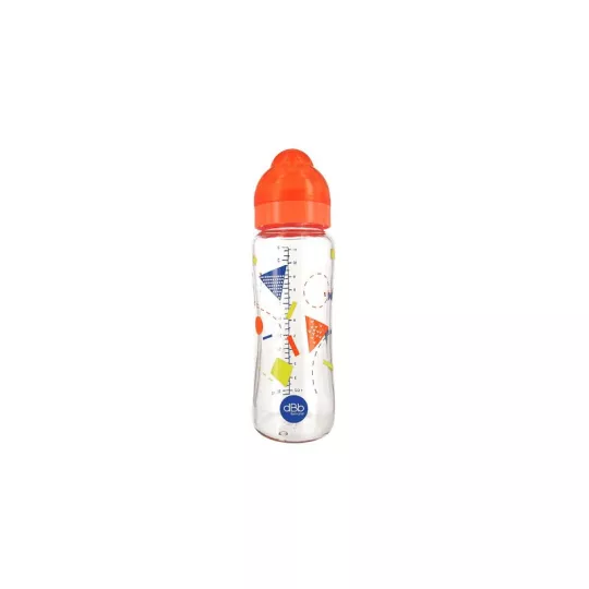 BIBERON EN VERRE L.O 330ML TETINE SILICONE 4MOIS+