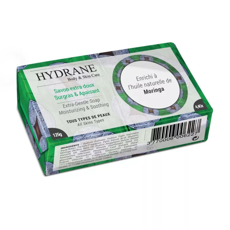 HYDRANE SAVON SURGRAS EXTRA DOUX MORINGA VERT