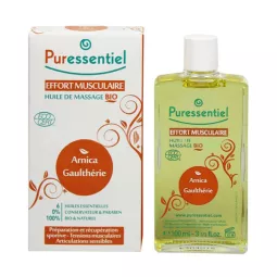PURESSENTIEL HUILE DE MASSAGE EFFORT MUSCULAIRE F/100ML