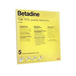 BETADINE TULLE COMPR 10X10 10