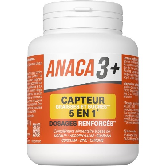 ANACA 3+ CAPTEUR GRAISSES ET SUCRES 5EN1B/120