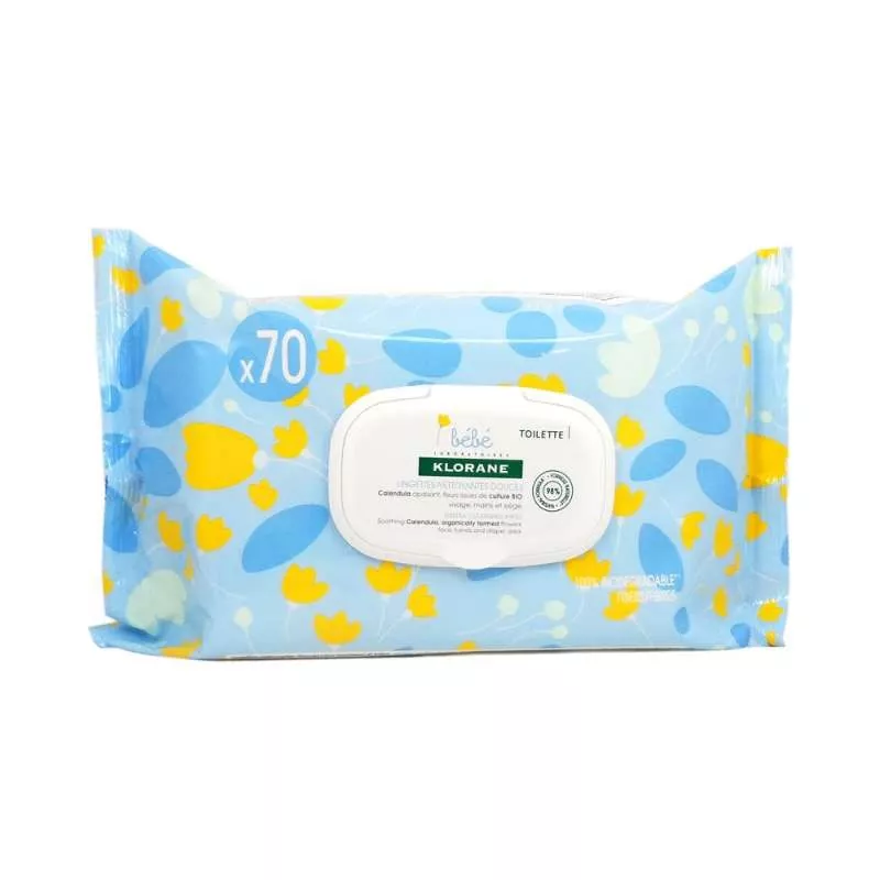 KLORANE LINGETTES EPAISSES  B/70