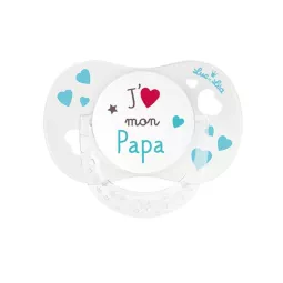 LUC ET LEA   SUCETTE 0/6 MOIS ANNEAU PAPA 3635