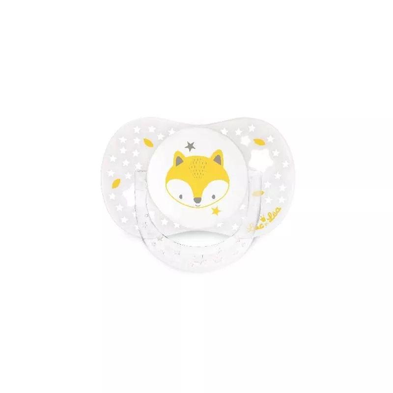 LUC ET LEA  SUCETTE 0/6 MOIS DUO ANNEAU RENARD+COEUR 3536