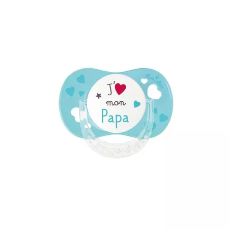 LUC ET LEA  SUCETTE 6/18 MOIS JAIME  MON PAPA 3703