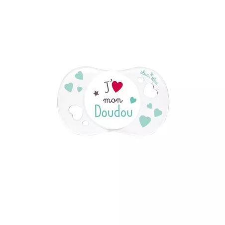 LUC ET LEA SUCETTE 0/6MOIS J AIME MON DOUDOU 3680