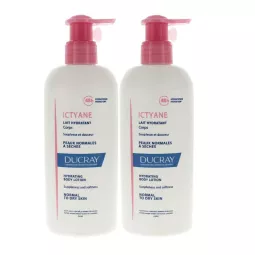 DUCRAY ICTYANE LAIT HYDRATANT PACK DUO 400ML
