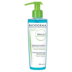 BIODERMA  SEBIUM  GEL  MOUSSANT VISAGE F/200ML